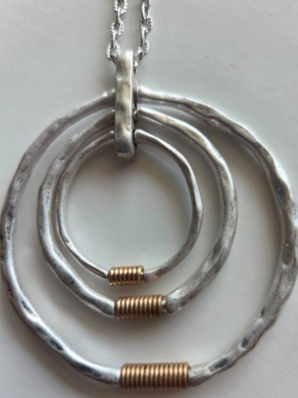 Molo for Stitch Fix Triple Circle Pendant Necklace